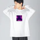 jujumarucatのROCKYCAT　ハーレー Big Long Sleeve T-Shirt