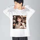 LuckyAngelのchillタイム彼女 Big Long Sleeve T-Shirt