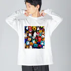 PAC (ポップアートキャット）のPAC (ポップアートキャット) Big Long Sleeve T-Shirt