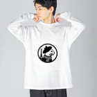 erimint_atelierのパリジャンキャット Big Long Sleeve T-Shirt