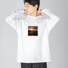 kam-kam0713の夕暮れ時の景色 ビッグシルエットロングスリーブTシャツ