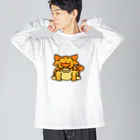 segasworksのアンキロちゃん（お座り） ビッグシルエットロングスリーブTシャツ