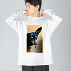 watama33の左耳立犬 Big Long Sleeve T-Shirt