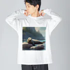 Caneletの休んでいるあざらし Big Long Sleeve T-Shirt