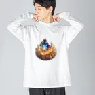 アリエルの空想鉱物店 "Arier's Imaginary Mineral Shop"の空想鉱物Ⅲ〈切り抜き〉 Big Long Sleeve T-Shirt