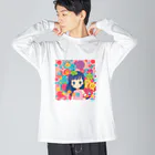 chillbee0416 (チルビー)のチルビー (あんこ) ビッグシルエットロングスリーブTシャツ