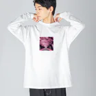りばーあにまるの満開の桜道 Big Long Sleeve T-Shirt