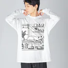 くつろぎ堂☆ネコにゃん☆イヌわんのくつろぎ猫 Big Long Sleeve T-Shirt