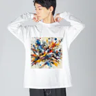 artistickerのアクション！ Big Long Sleeve T-Shirt