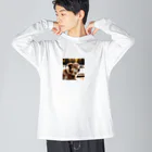 ★動物ショップ・kou2020★の犬③ Big Long Sleeve T-Shirt