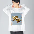 Youji0の空飛ぶ黄金の象 Big Long Sleeve T-Shirt