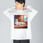 sauna_animalのsauna animal ㉔ ビッグシルエットロングスリーブTシャツ