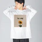 TILUのKeep smiling  Big Long Sleeve T-Shirt