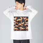 yu_takahasiの小さくてもパワフル Big Long Sleeve T-Shirt