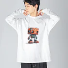 Sachi0625のレトロ戦闘ロボットＬ Big Long Sleeve T-Shirt