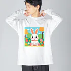 毎日の生活に、ほっこり笑顔と幸せを✨のハナ Big Long Sleeve T-Shirt