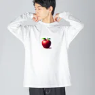 Dream factoryのフルーツ　リンゴ ビッグシルエットロングスリーブTシャツ