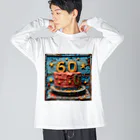 dakkyの還暦祝い「永遠のロック」3 Big Long Sleeve T-Shirt