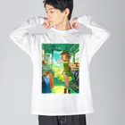 シロクマペンギンのトレインアパレルショップ Big Long Sleeve T-Shirt