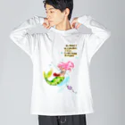 yuritomeのマーメイド_ユリ作品3 Big Long Sleeve T-Shirt