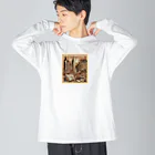 終わらない夢に🌈のセピア色の街 Big Long Sleeve T-Shirt