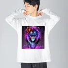 モノモノクローゼットのオーラライオン Big Long Sleeve T-Shirt