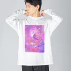 𝙥𝙤𝙬𝙖𝙧𝙮の魔法のピンクドラゴン🐉🩷✨ Big Long Sleeve T-Shirt