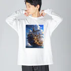 AQUAMETAVERSEの海賊船　なでしこ1478 Big Long Sleeve T-Shirt