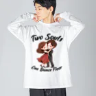 Stylo Tee Shopの二人で踊り Big Long Sleeve T-Shirt