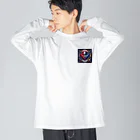 シマのヤマハホンダコラボ風ドクロデザイン Big Long Sleeve T-Shirt