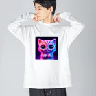 NeonSparkのネオンキャット ビッグシルエットロングスリーブTシャツ