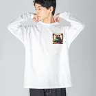 動物の花園　猫メロンのわんわんブ〜 Big Long Sleeve T-Shirt