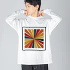 Happiness Home Marketの四方八方ヒロガレ Big Long Sleeve T-Shirt