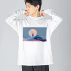 ずっと疲労感の月と1人 Big Long Sleeve T-Shirt