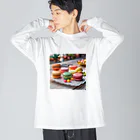 kiko505のマカロン Big Long Sleeve T-Shirt