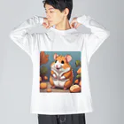 ハムスターのおでかけ屋さんのハムスターのおでかけセット Big Long Sleeve T-Shirt