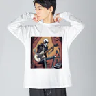 パワドラのロックなスケルトン1 Big Long Sleeve T-Shirt