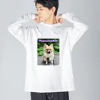 もふもふポメ　のもふもふポメ Big Long Sleeve T-Shirt