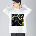 fumi_sportsのボイパしてるゴリラ Big Long Sleeve T-Shirt