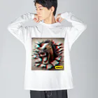 AREUSのAREUS×3D Horse ビッグシルエットロングスリーブTシャツ