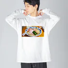 Japanstreetのラーメン　旨い　激うまラーメン　塩味 Big Long Sleeve T-Shirt