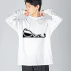 Our.s SUZURI店のスラッシュロゴ ビッグシルエットロングスリーブTシャツ