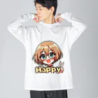 Kusareshiroの金髪ショートカット眼鏡美少女ちゃん Big Long Sleeve T-Shirt