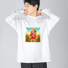 bottaの可愛い、リコピン、トマト食べてる Big Long Sleeve T-Shirt