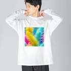 chan-takehaniの羽根のカレイドスコープ Big Long Sleeve T-Shirt