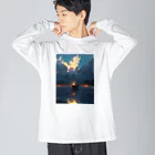 AQUAMETAVERSEの漁り火　なでしこ1478 Big Long Sleeve T-Shirt