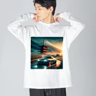 DRIFT CARSのロードスター　ドリフト　日本　峠　MAZDA ビッグシルエットロングスリーブTシャツ