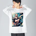 Anime_Ijindenの美と愛の女神アフロディーテ B〜Aphrodite B goddess of beauty and love〜 Big Long Sleeve T-Shirt