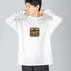 fujisakuraの山形県 ビッグシルエットロングスリーブTシャツ