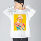 AQUAMETAVERSEのスィーツの誘惑　Hime  2530 Big Long Sleeve T-Shirt